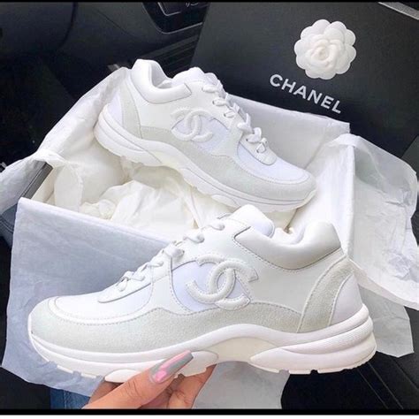 chanel sneakers orange white|Chanel white sneakers for women.